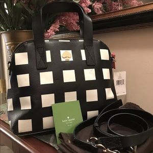 Kate Spade Maise Checker Handbag-  100% Authentic.